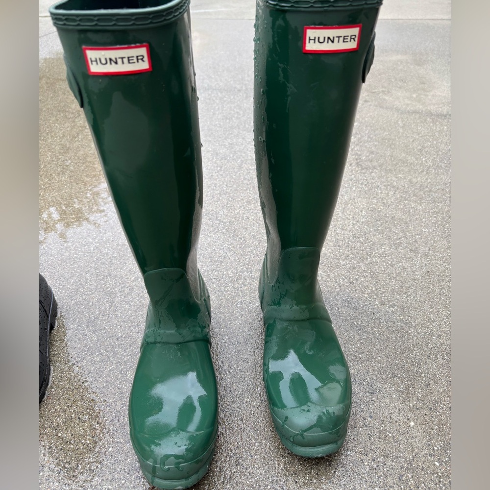 Hunter Tall Forest Green Rain Boots